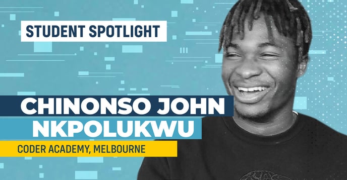 Featured image: Student spotlight with Coder Academy Flex Track Melbourne student Chinonso John Nkpolukwu - Read full post: Student Spotlight: Chinonso John Nkpolukwu, Coder Academy Melbourne