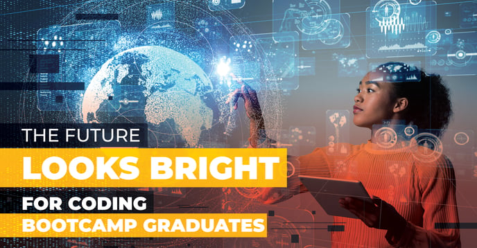 Featured image: The Future Looks Bright for Coding Bootcamp Graduates - Read full post: The Future Looks Bright for Coding Bootcamp Graduates